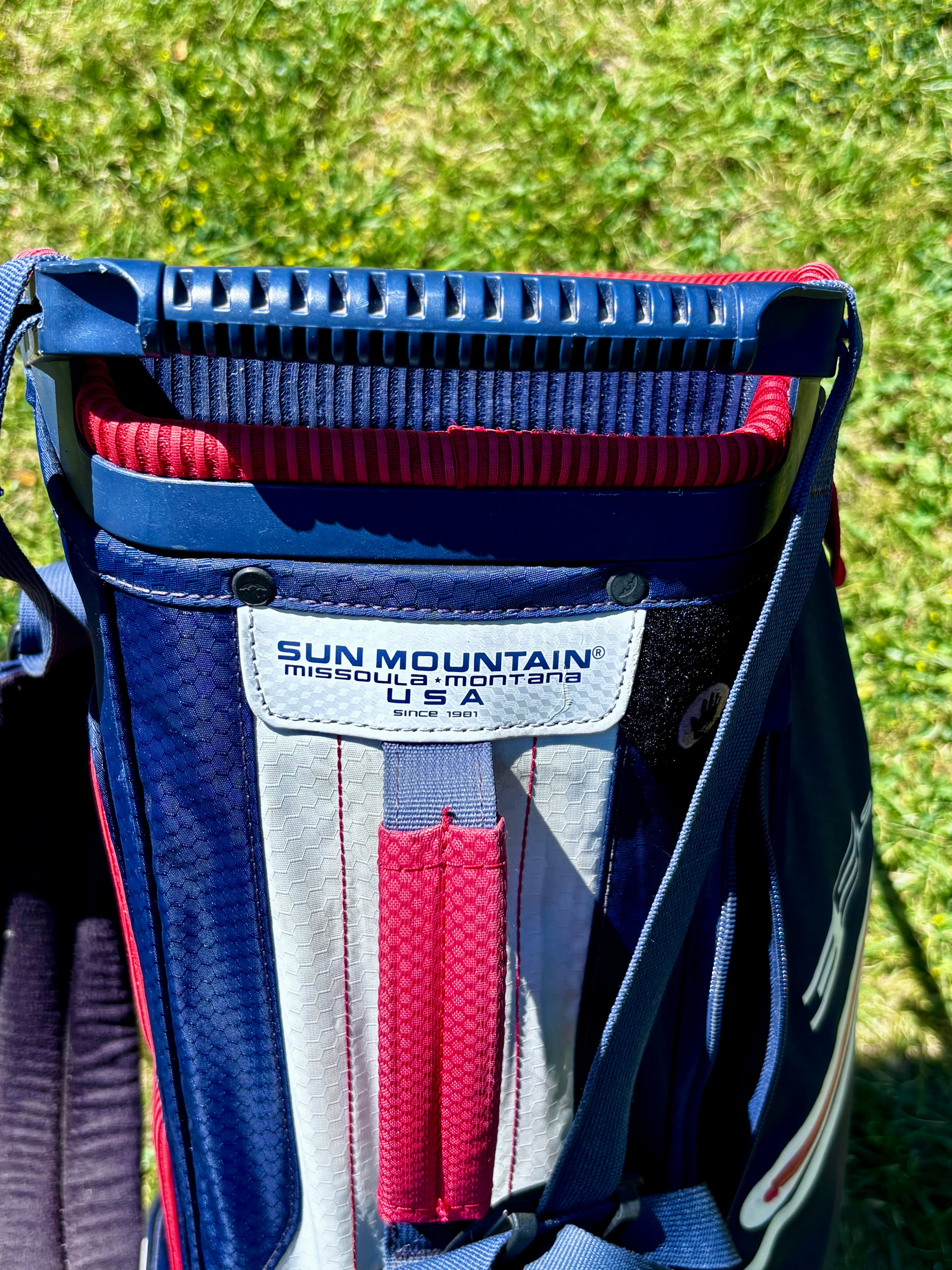 Sun Mountain 3.5 LS 4-Way Golf Stand Bag (Navy/White/Red USA)