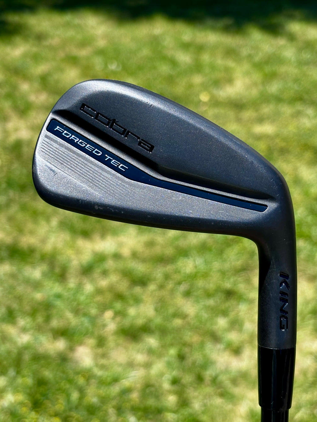 Cobra King Forged Tec Black Single 7 Iron - Mitsubishi MMT 85 S Stiff Flex - MINT