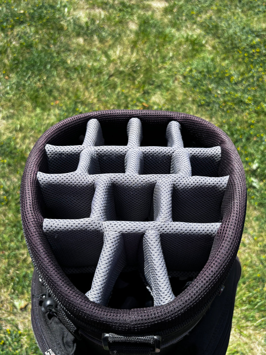 Nike 14-Way Divider Golf Cart Bag - Black/Silver