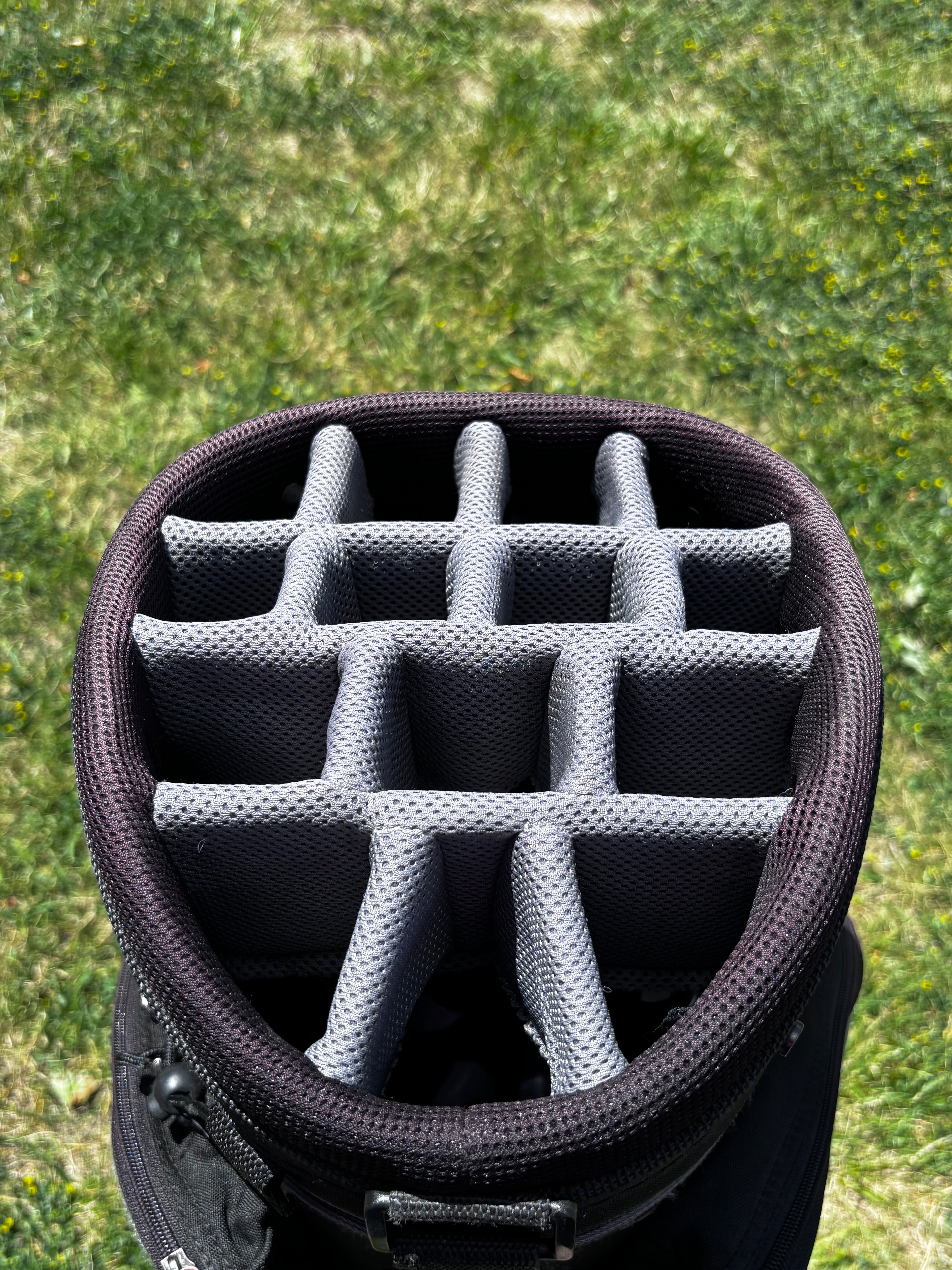 Nike 14-Way Divider Golf Cart Bag - Black/Silver