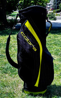 Cobra 5-Way Divider Golf Cart Bag - Black/Yellow - Excellent Used Condition