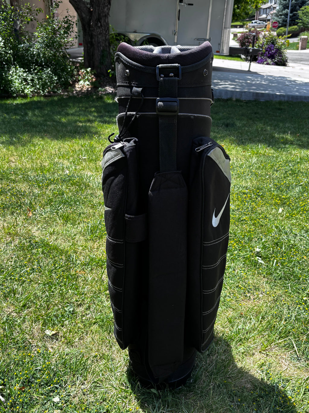 Nike 14-Way Divider Golf Cart Bag - Black/Silver
