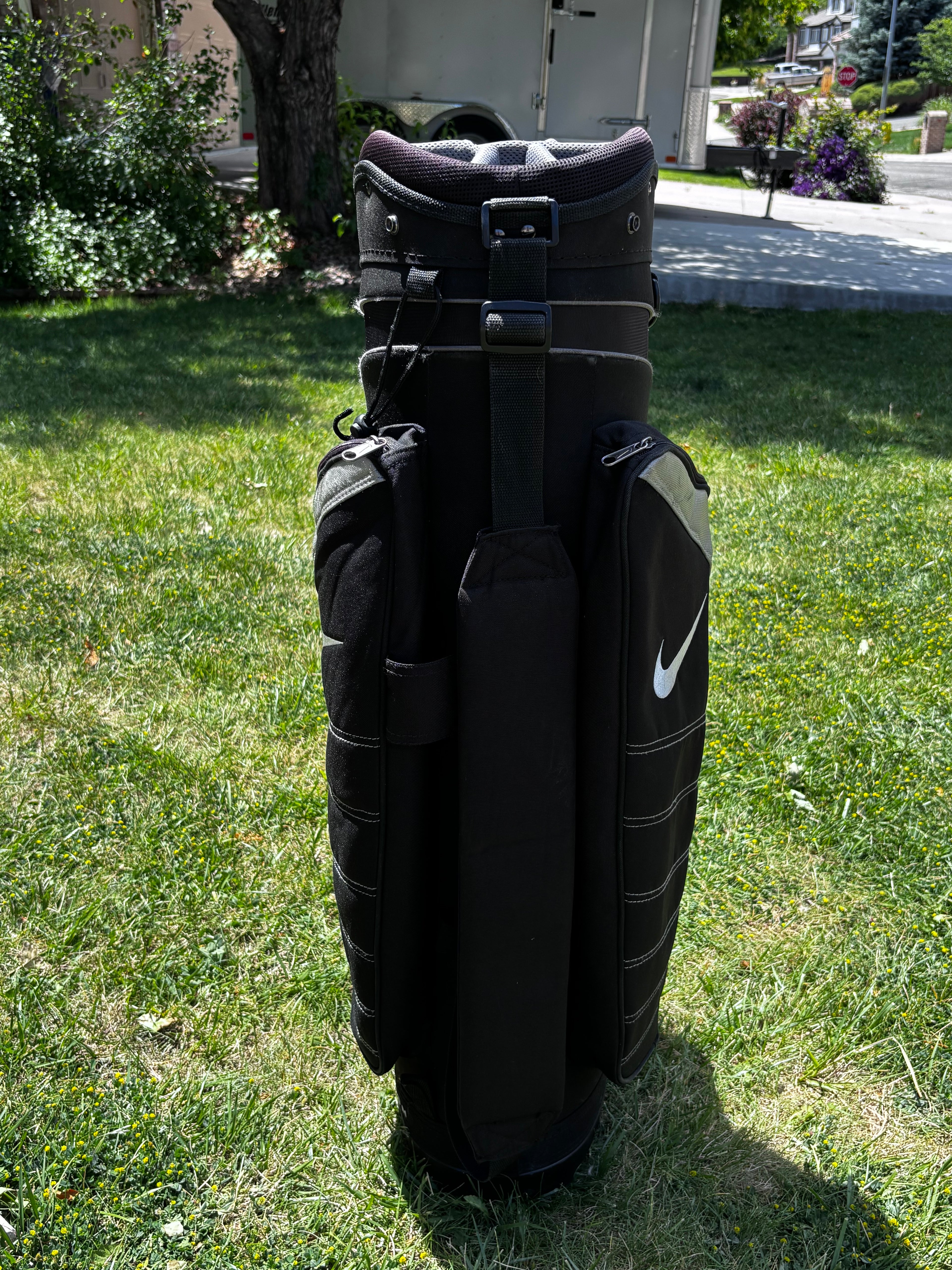 Nike 14-Way Divider Golf Cart Bag - Black/Silver