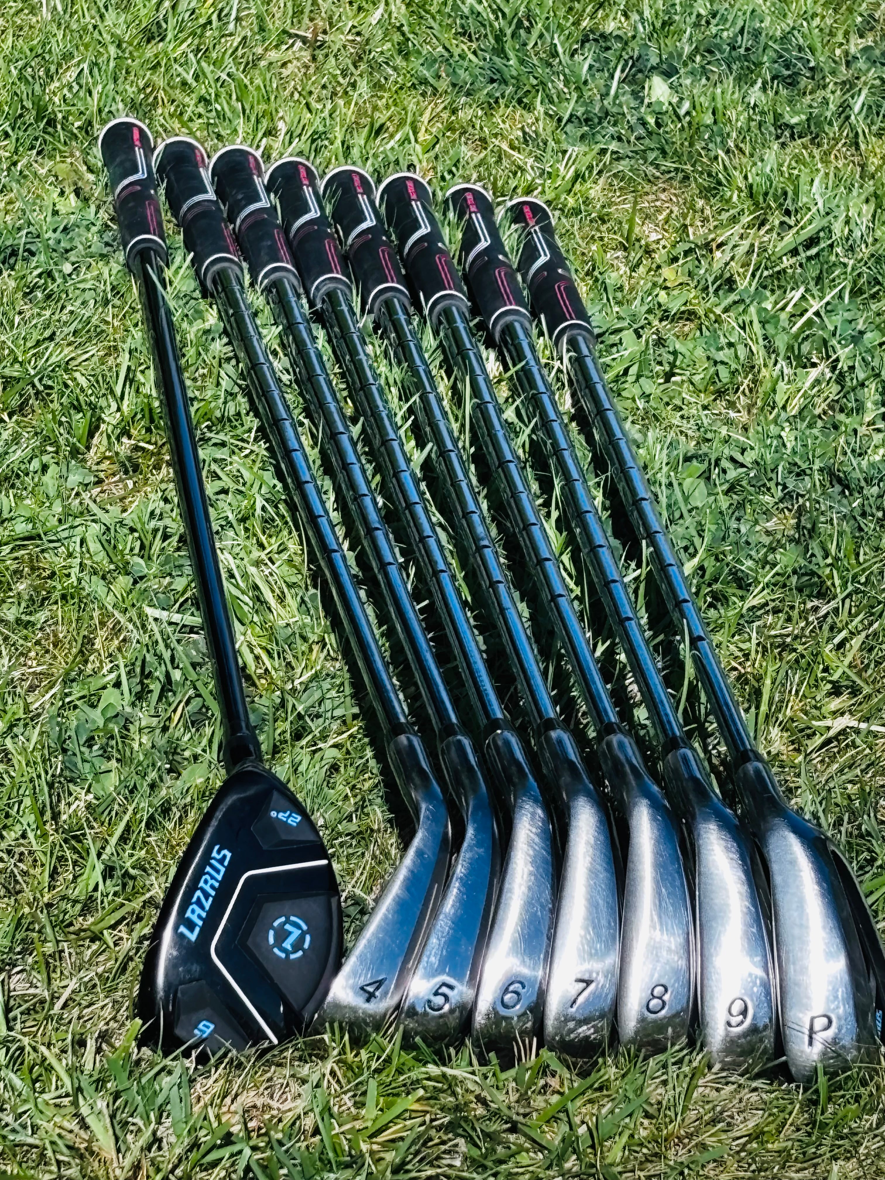 Lazrus 4-PW Iron Set + Matching 27° HB - Excellent Condition, New Grips
