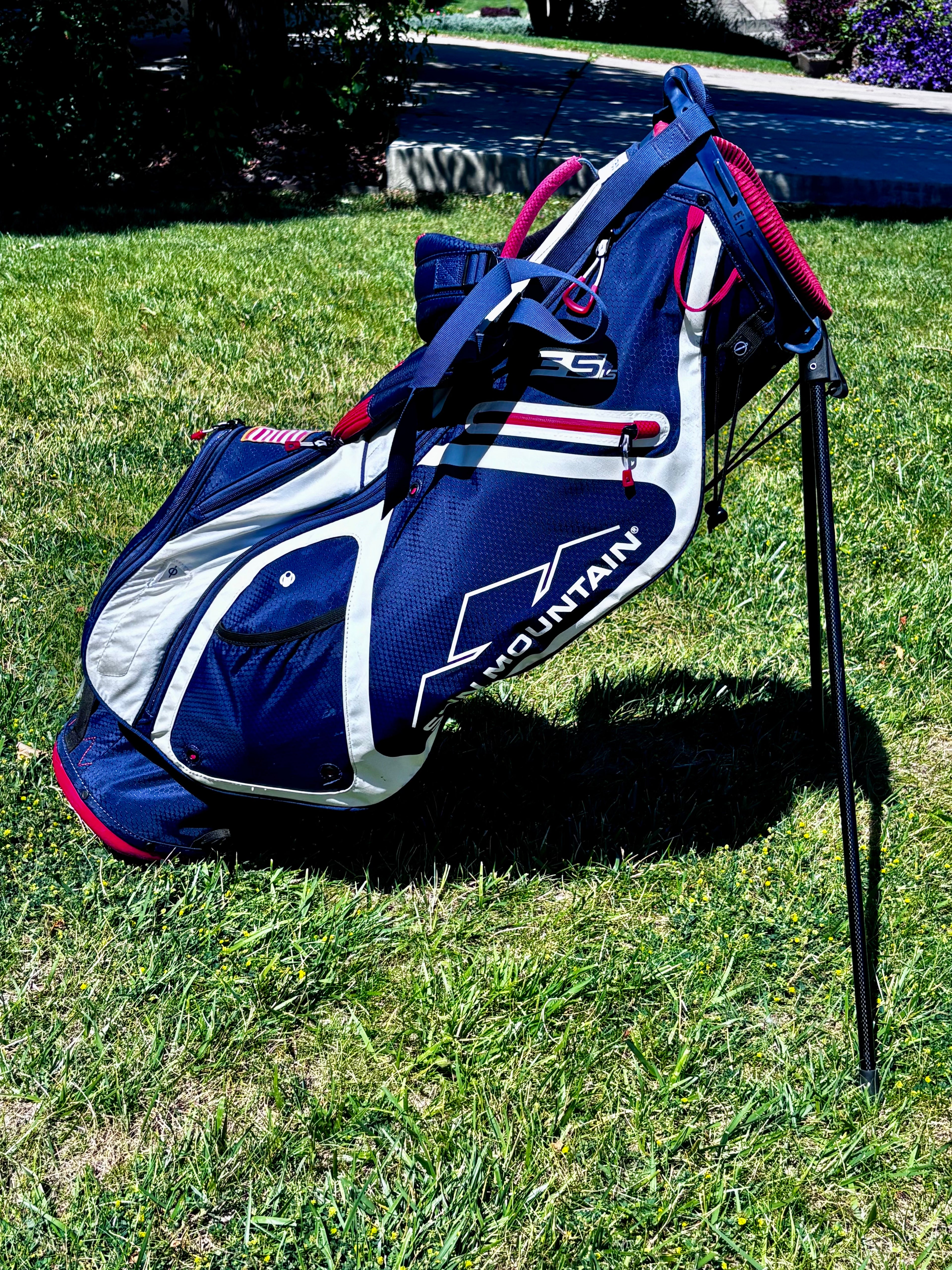 Sun Mountain 3.5 LS 4-Way Golf Stand Bag (Navy/White/Red USA)