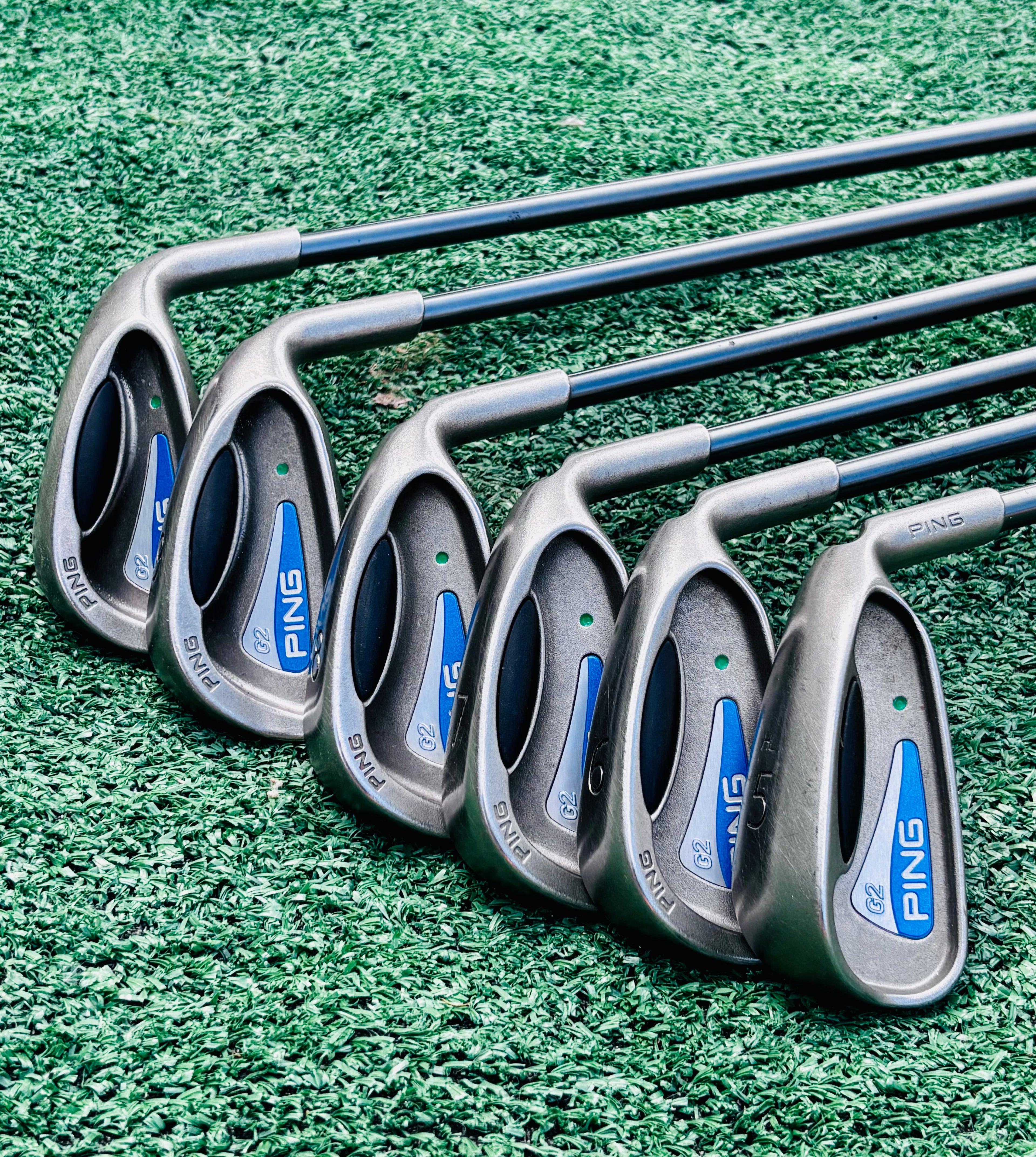 Ping G2 Forgiving Iron Set (Green Dot) - Premium Graphite & Brand New Grips
