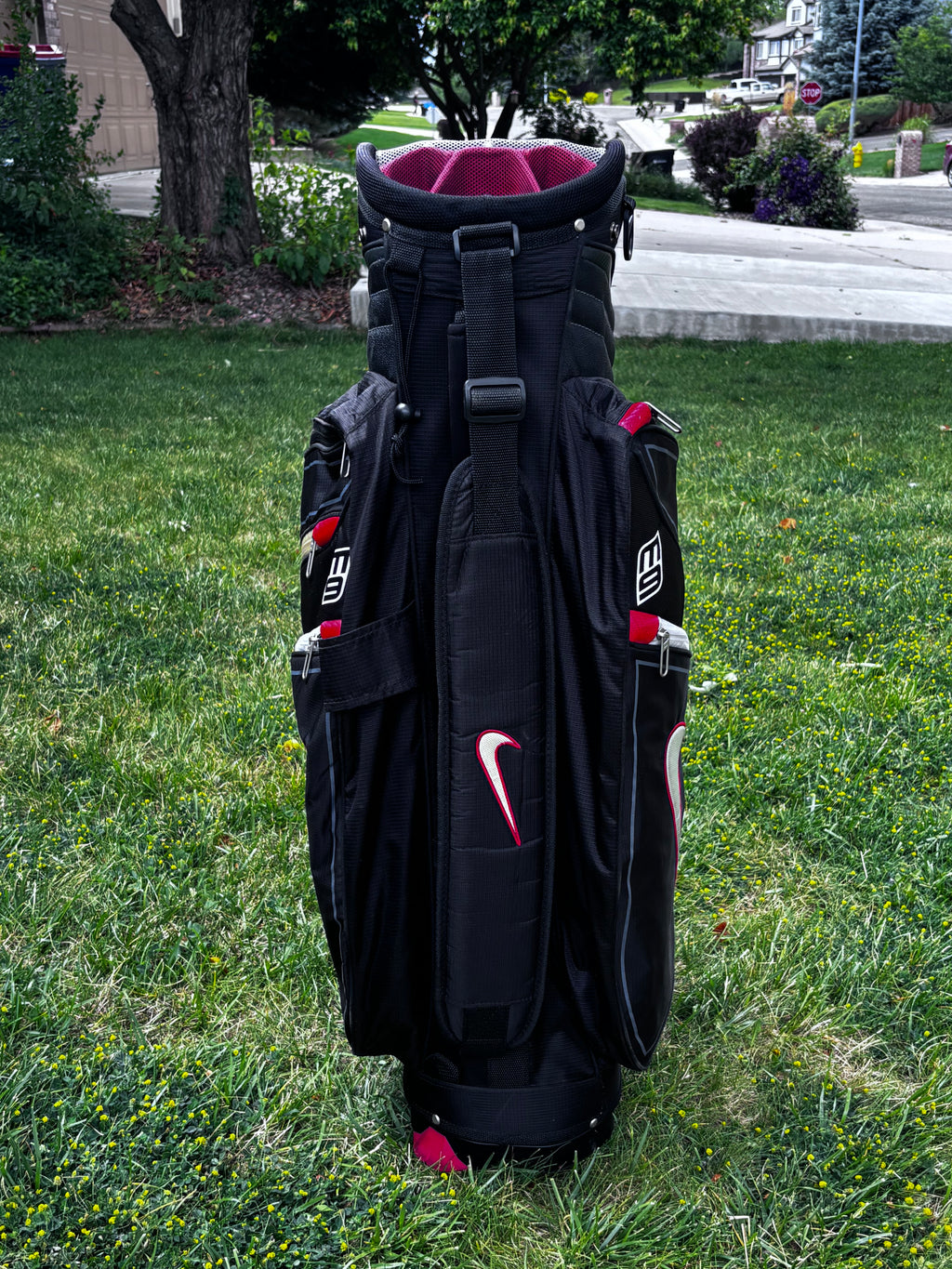 Nike M9 II 14-Way Premium Golf Cart Bag - Black/Silver
