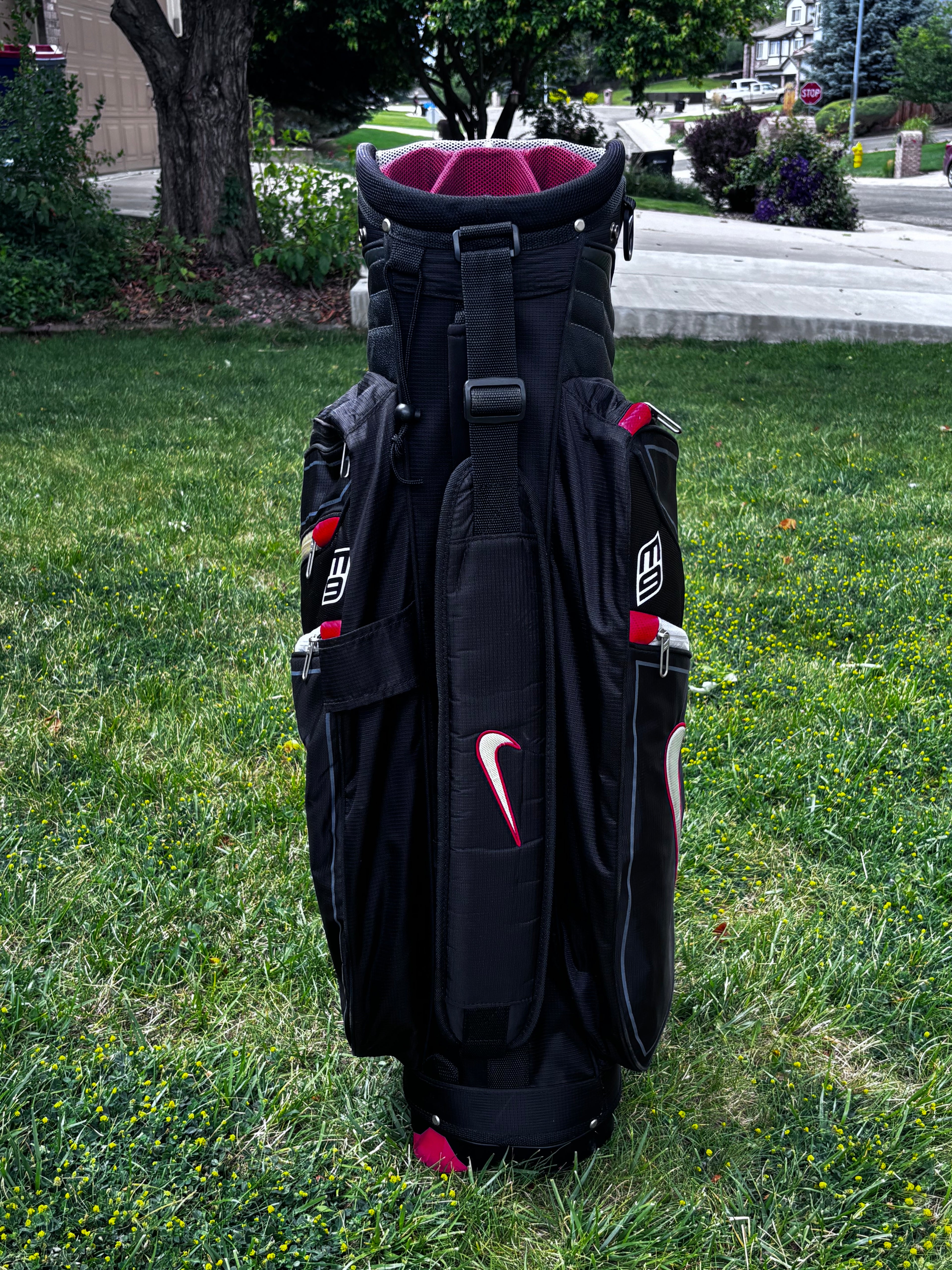 Nike M9 II 14-Way Premium Golf Cart Bag - Black/Silver