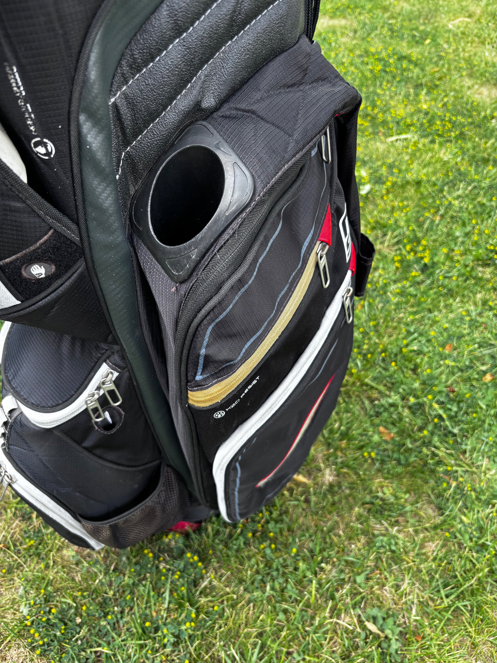 Nike M9 II 14-Way Premium Golf Cart Bag - Black/Silver
