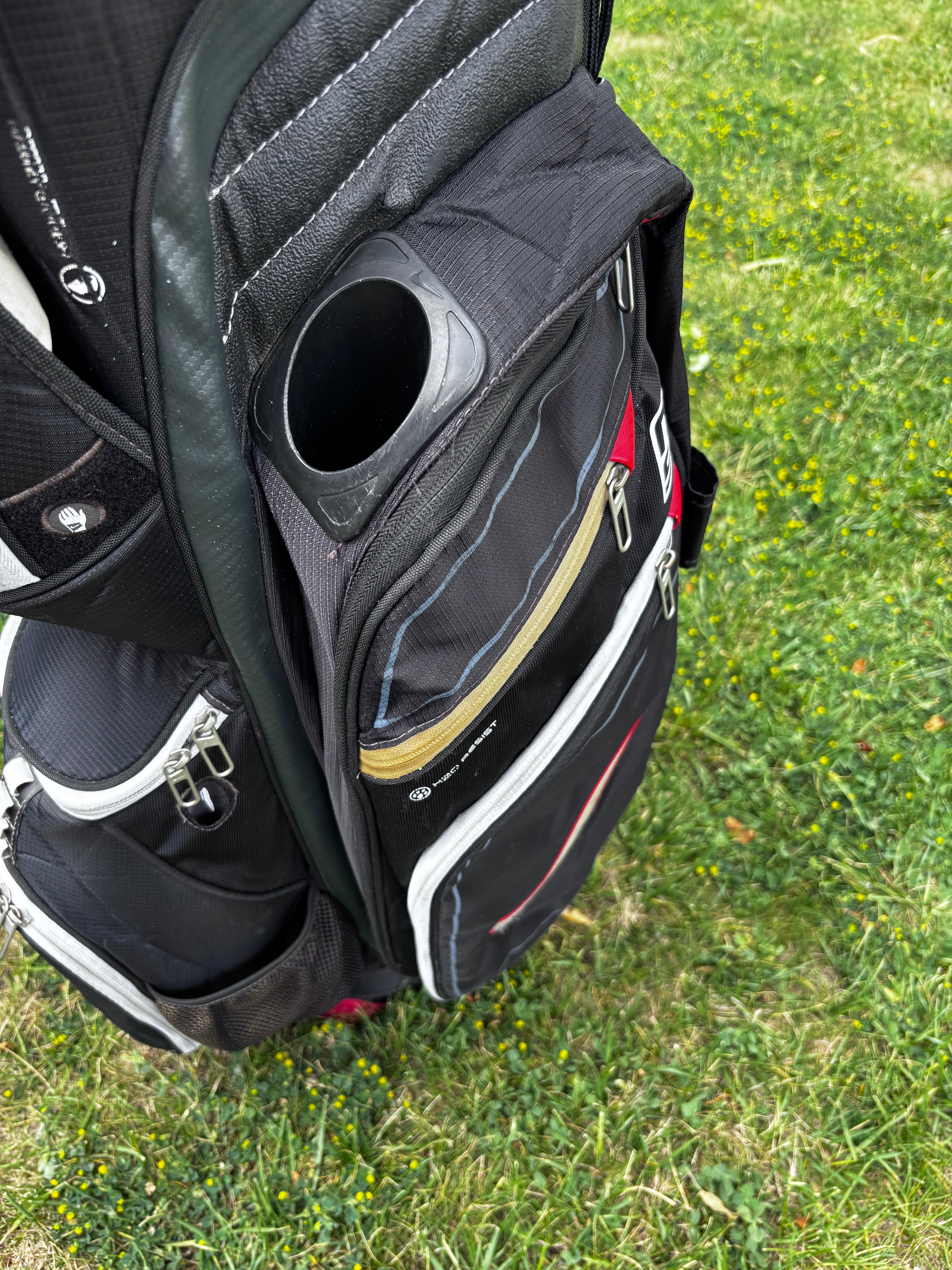 Nike M9 II 14-Way Premium Golf Cart Bag - Black/Silver