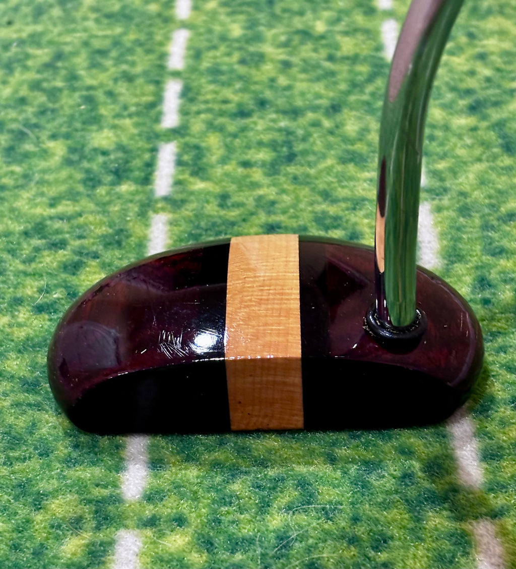 RARE David Musty Handcrafted Wood Putter - Rosewood/Maple - 33.5"