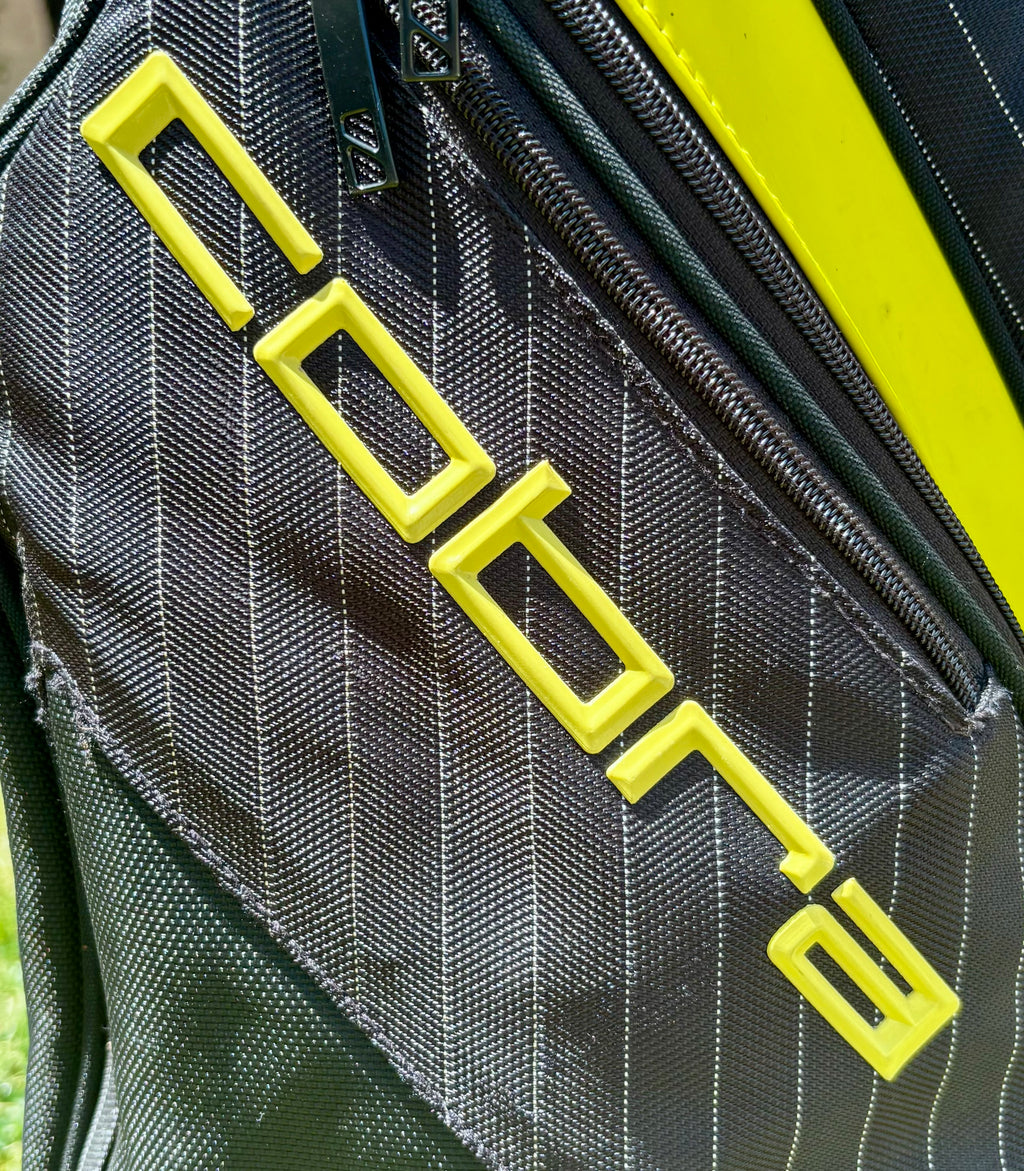 Cobra 5-Way Divider Golf Cart Bag - Black/Yellow - Excellent Used Condition