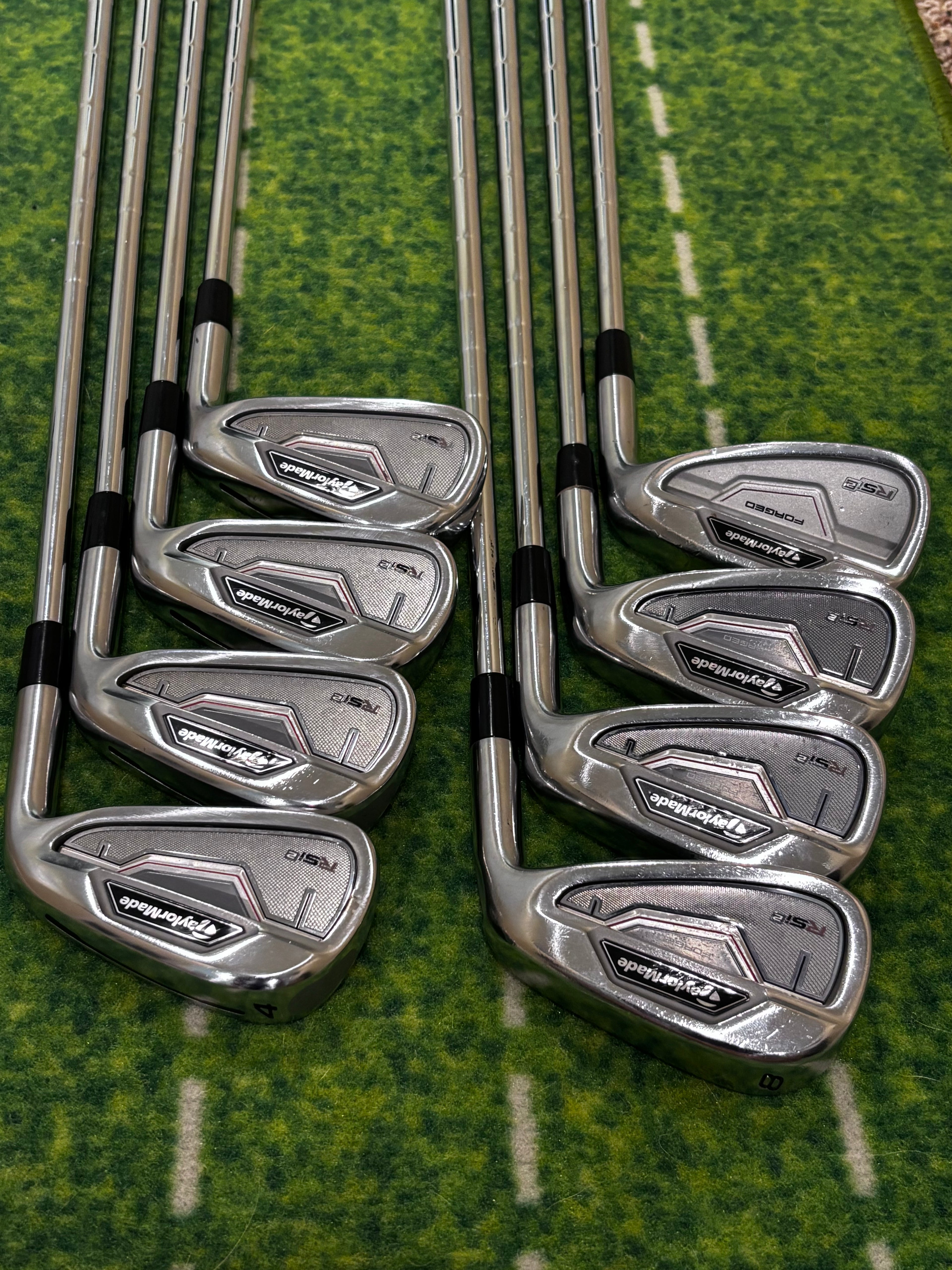 TaylorMade RSi 2 Forged Iron Set (4-PW+AW) – 8 Clubs – KBS Stiff Steel